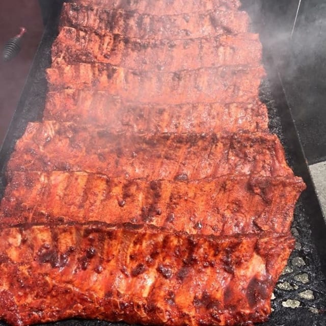 Baby Back Ribs with Sides.