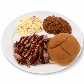 BBQ Plate W/3 Sides