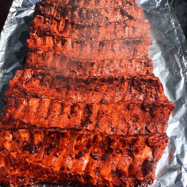 Baby Back Ribs with Sides.